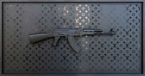 ak 47 louis vuitton schilderij met pistool|≥ Suketchi .